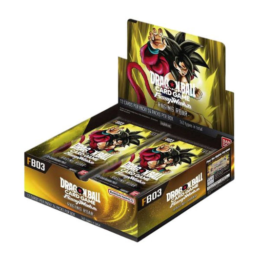 Caja de 24 Sobres: Dragon Ball Fusion World Racing Roar FB03- Inglés 🇬🇧